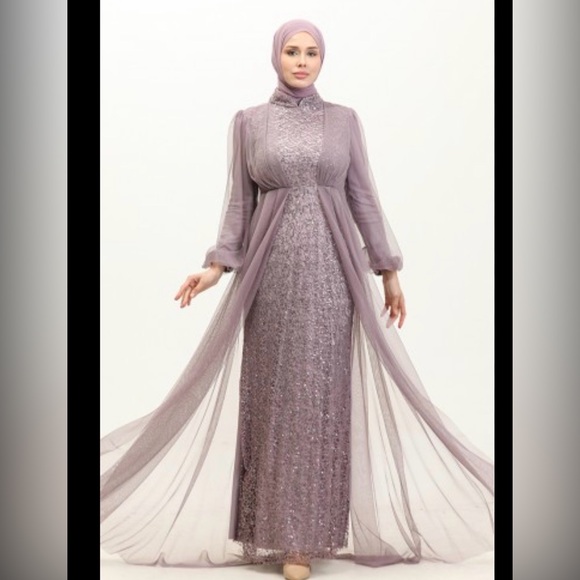 Urban Modesty Dresses & Skirts - UrbanModesty Mauve Lace Dress